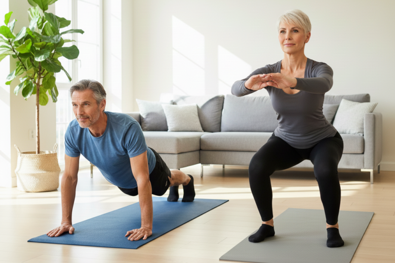 10 Daily Bodyweight Moves to Stay Strong After 50